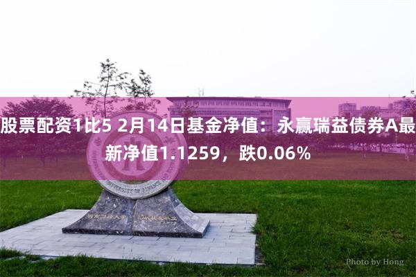 股票配资1比5 2月14日基金净值：永赢瑞益债券A最新净值1.1259，跌0.06%