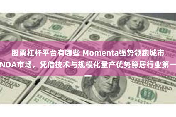 股票杠杆平台有哪些 Momenta强势领跑城市NOA市场，凭借技术与规模化量产优势稳居行业第一