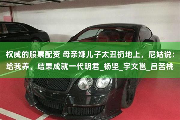 权威的股票配资 母亲嫌儿子太丑扔地上，尼姑说：给我养，结果成就一代明君_杨坚_宇