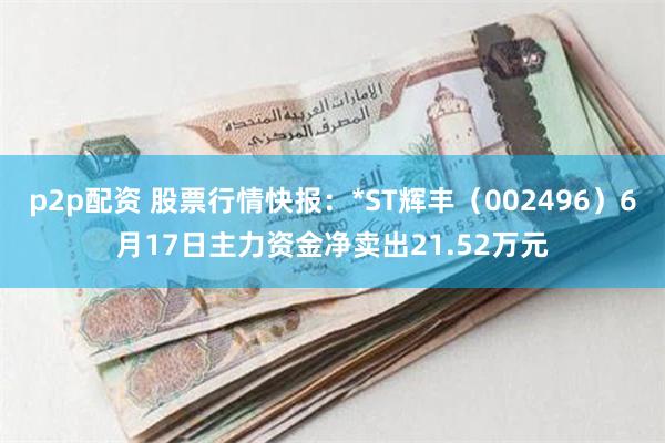 p2p配资 股票行情快报：*ST辉丰（002496）6月17日主力资金净卖出21