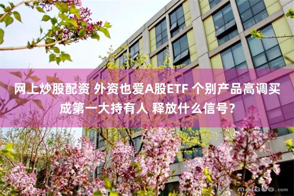 网上炒股配资 外资也爱A股ETF 个别产品高调买成第一大持有人 释放什么信号？