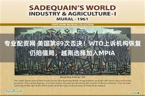 专业配资网 美国第89次否决！WTO上诉机构恢复仍陷僵局，越南选择加入MPIA